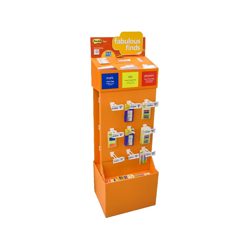 Tredubbel Pantone Color Printing Peg Sidekick Display för skolmaterial