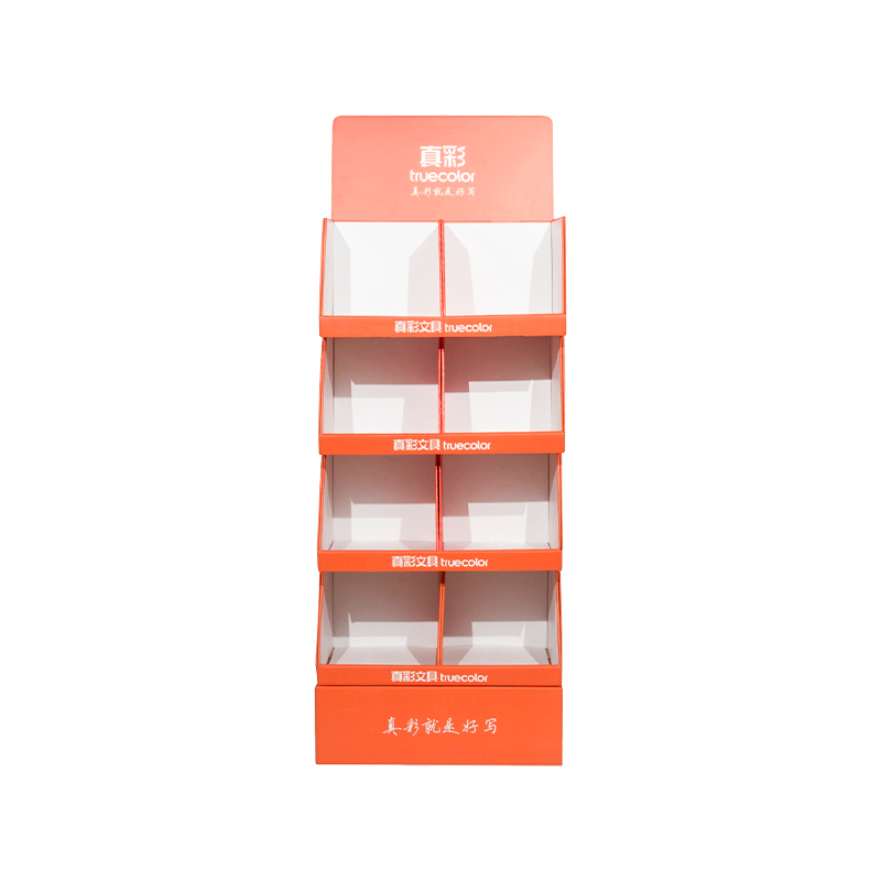 High End Retail Cardboard PDQ Display Shelf för brevpapper varumärke Försäljningsträmning